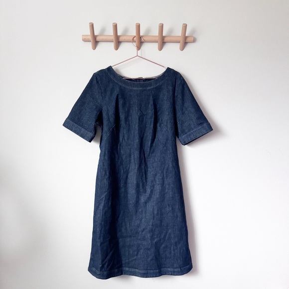 Boden Rhea Denim Midi Dress size 14L - Picture 3 of 12